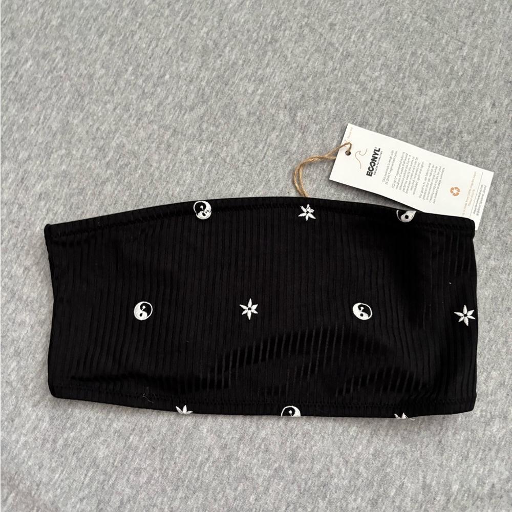 NWT Urban Outfitters Small Black Strapless Bikini Top